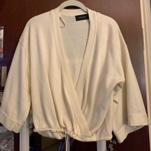 MINKPINK tie creme sweater